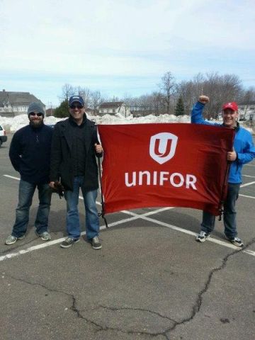 Rally Tracadie against Federal Cuts in VIA Rail EI and the Postal Service resize