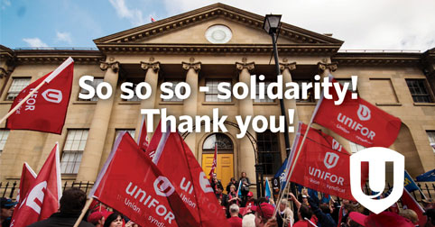 Unifor fb Thanks